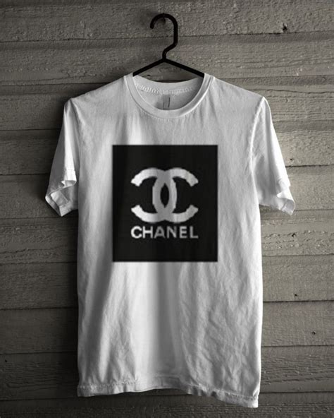 chanel t shirt logo fake|chanel logo t shirts women.